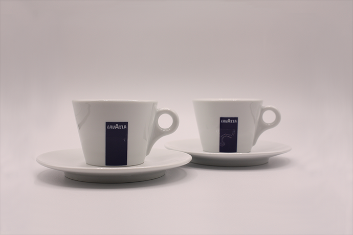 COFFRET DEUX TASSES CAPPUCCINO BLANCHES